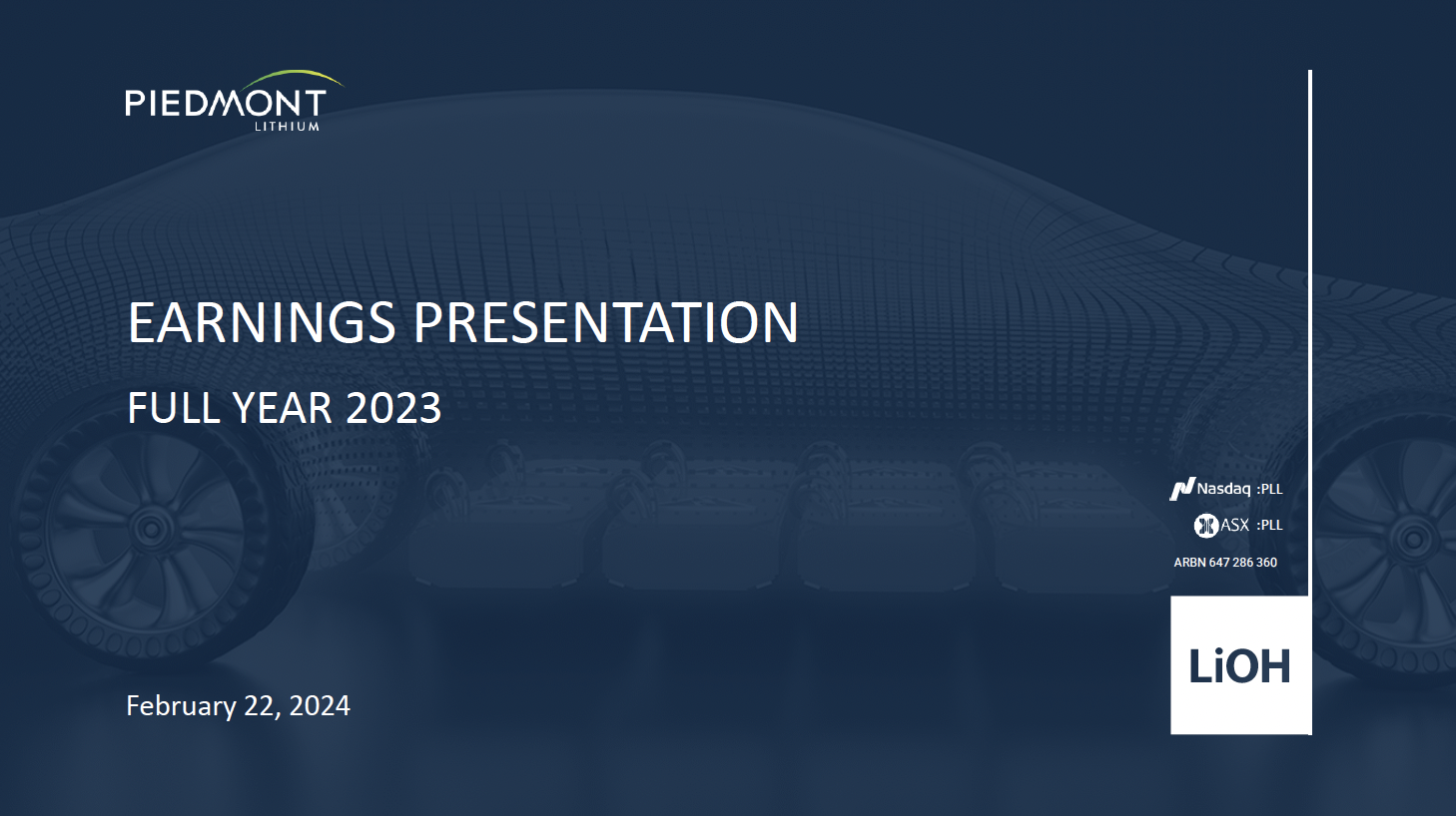 Cover image for Earnings Presentation Full Year 2023